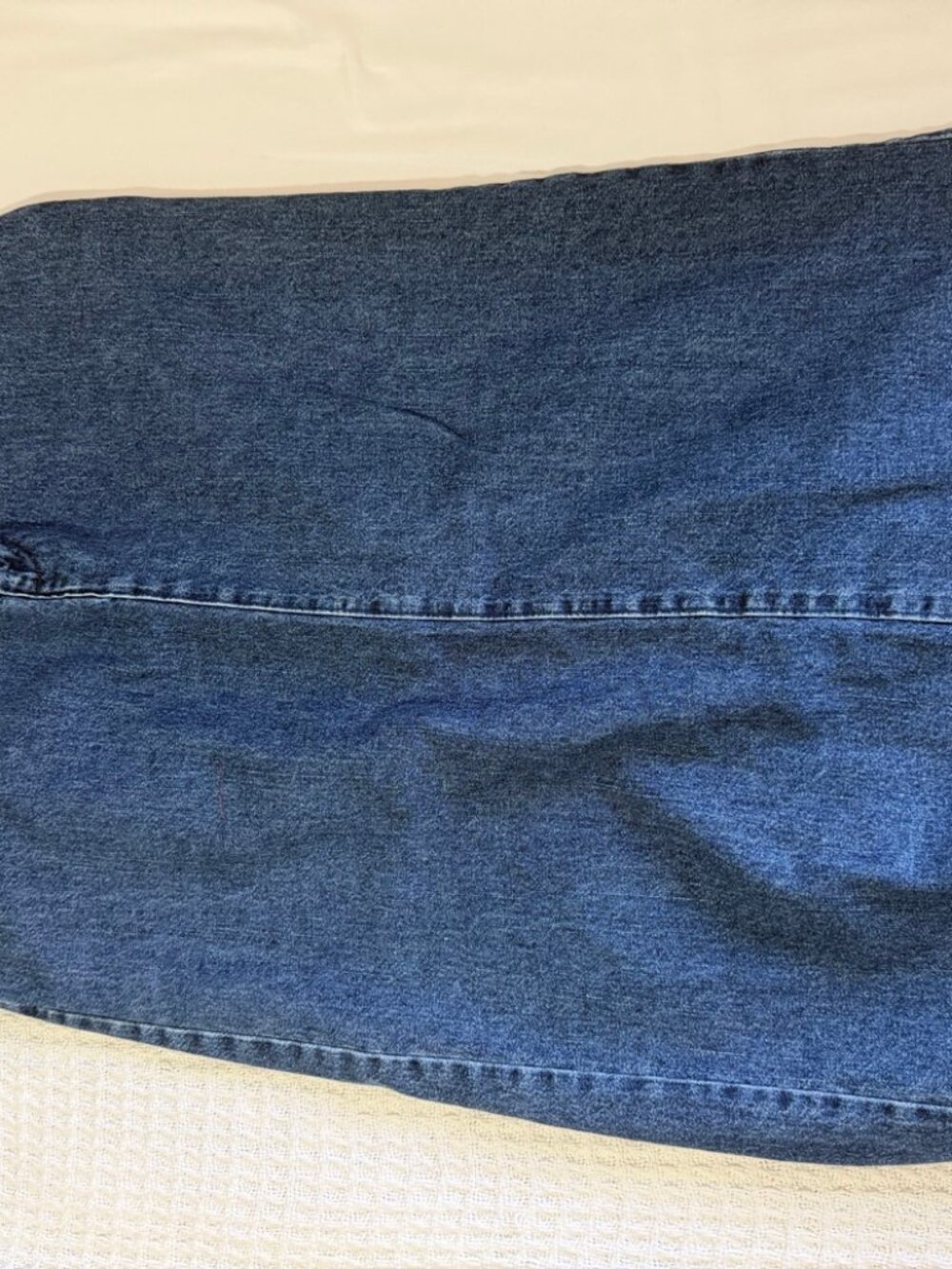 Lee Medium Wash Long Denim Midi Skirt 10